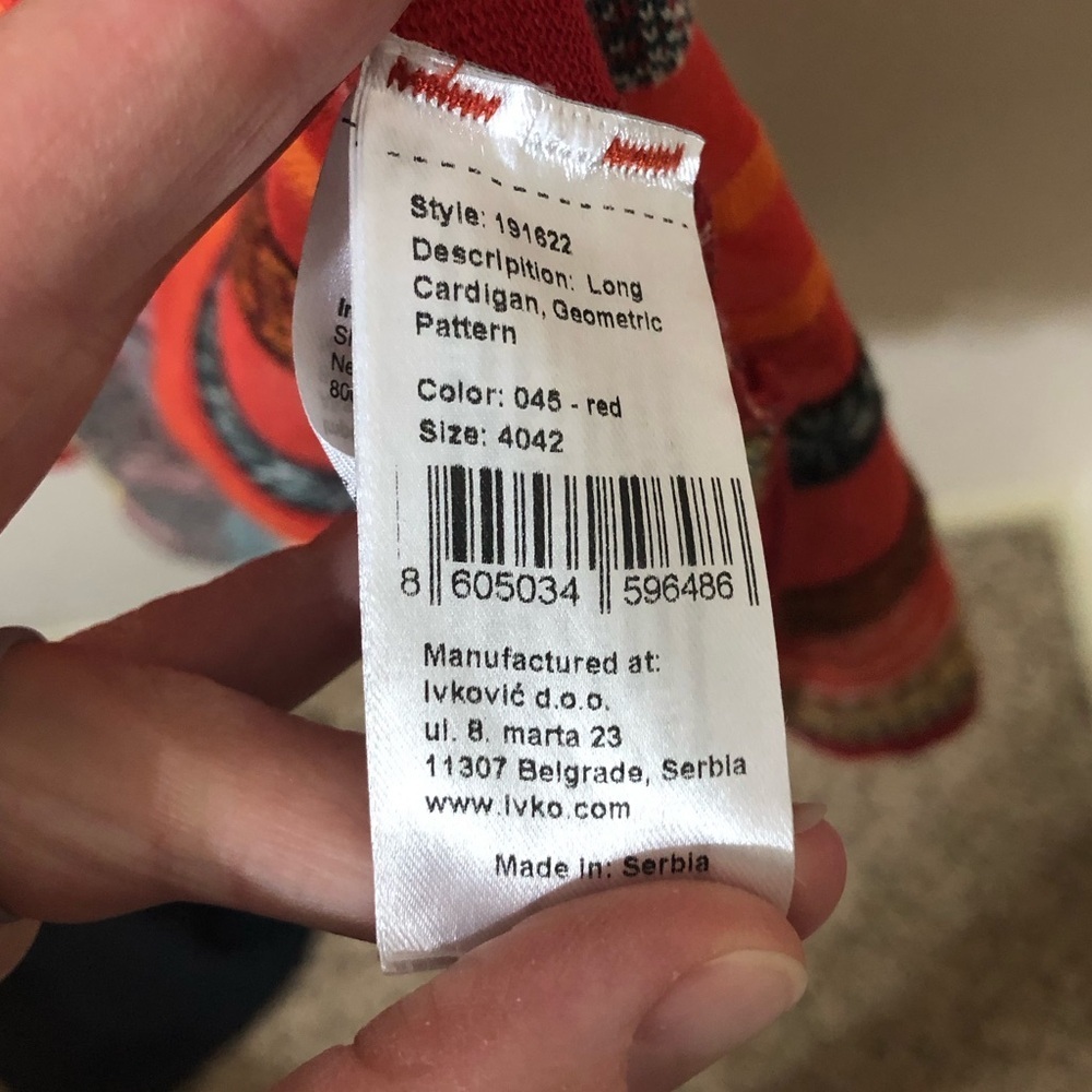 SOLD VKO Sundance Splendid Inspirations Duster Kimono Cardigan Western - Size 40 - Picture 7 of 9